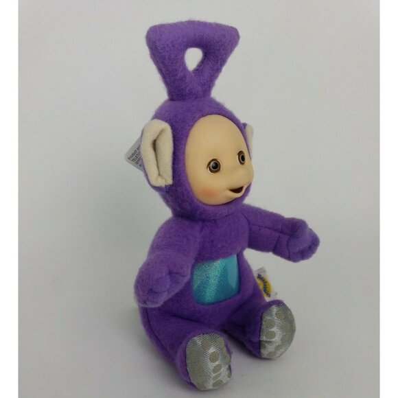Playskool Teletubbies Tinky Winky Doll Beanie Purple Rubber Face Teletubby 1998 - Picture 3 of 8
